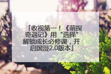 收视第一！《萌探奇遇记》用“选择”解锁成长必修课，开启国漫2.0版本