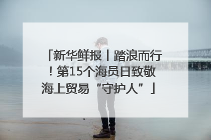新华鲜报丨踏浪而行！第15个海员日致敬海上贸易“守护人”
