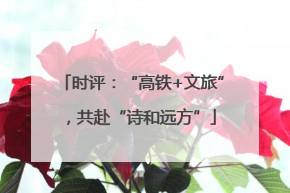 时评：“高铁+文旅”，共赴“诗和远方”