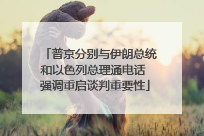 普京分别与伊朗总统和以色列总理通电话 强调重启谈判重要性