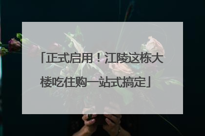 正式启用！江陵这栋大楼吃住购一站式搞定