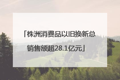 株洲消费品以旧换新总销售额超28.1亿元