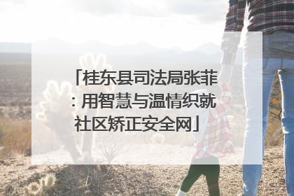 桂东县司法局张菲：用智慧与温情织就社区矫正安全网