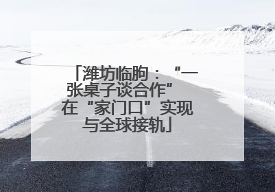 潍坊临朐：“一张桌子谈合作” 在“家门口”实现与全球接轨