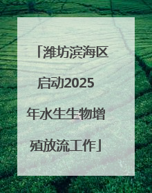 潍坊滨海区启动2025年水生生物增殖放流工作