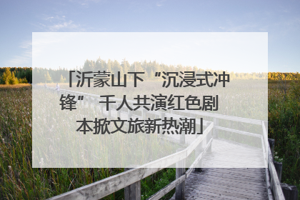 沂蒙山下“沉浸式冲锋” 千人共演红色剧本掀文旅新热潮