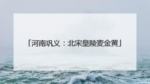 河南巩义：北宋皇陵麦金黄