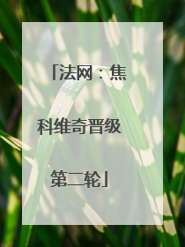 法网：焦科维奇晋级第二轮