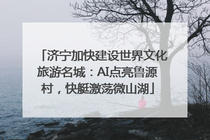 济宁加快建设世界文化旅游名城：AI点亮鲁源村，快艇激荡微山湖