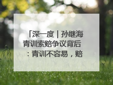 深一度｜孙继海青训索赔争议背后：青训不容易，赔偿可仲裁