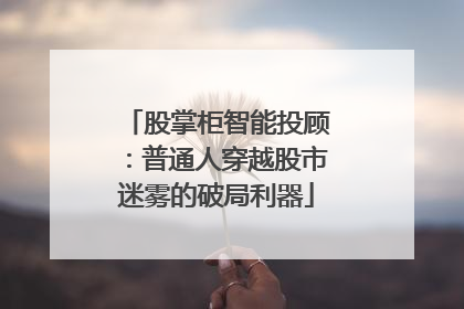 股掌柜智能投顾：普通人穿越股市迷雾的破局利器