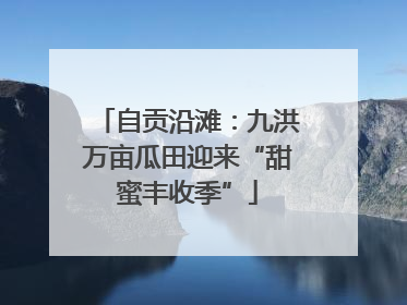 自贡沿滩：九洪万亩瓜田迎来“甜蜜丰收季”