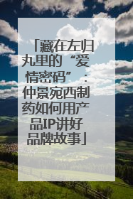 藏在左归丸里的“爱情密码”：仲景宛西制药如何用产品IP讲好品牌故事