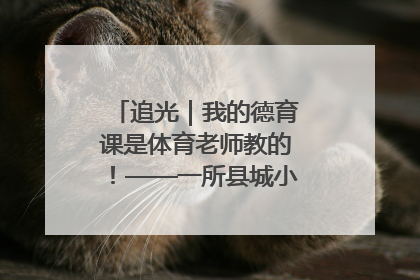 追光｜我的德育课是体育老师教的！——一所县城小学的思政课改革
