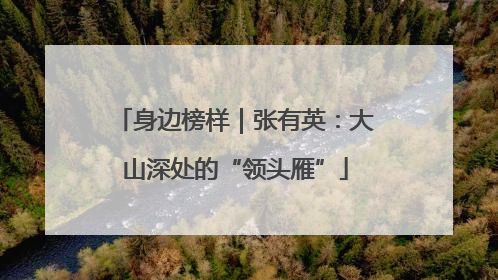 身边榜样｜张有英：大山深处的“领头雁”