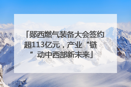 郧西燃气装备大会签约超113亿元，产业“链”动中西部新未来