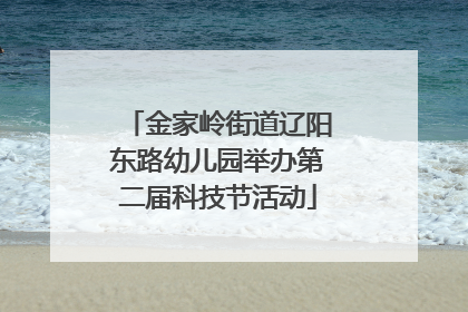 金家岭街道辽阳东路幼儿园举办第二届科技节活动