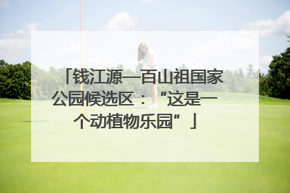 钱江源—百山祖国家公园候选区：“这是一个动植物乐园”