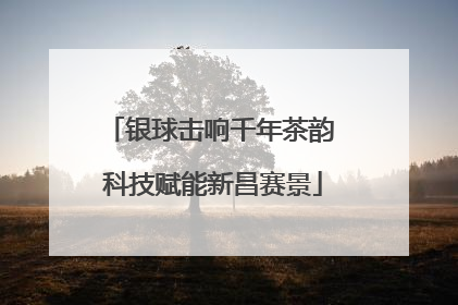 银球击响千年茶韵 科技赋能新昌赛景