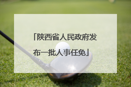 陕西省人民政府发布一批人事任免
