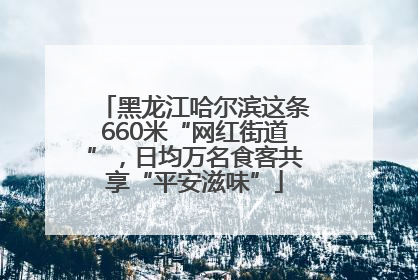 黑龙江哈尔滨这条660米“网红街道”，日均万名食客共享“平安滋味”