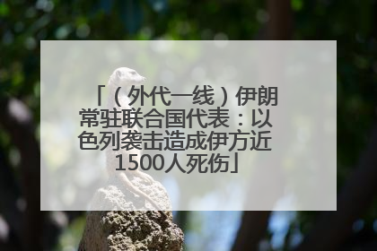 （外代一线）伊朗常驻联合国代表：以色列袭击造成伊方近1500人死伤