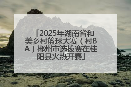 2025年湖南省和美乡村篮球大赛（村BA）郴州市选拔赛在桂阳县火热开赛