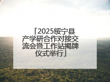 2025绥宁县产学研合作对接交流会暨工作站揭牌仪式举行
