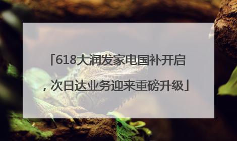 618大润发家电国补开启，次日达业务迎来重磅升级