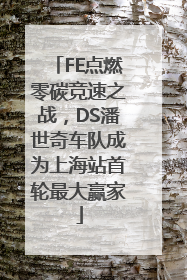 FE点燃零碳竞速之战，DS潘世奇车队成为上海站首轮最大赢家